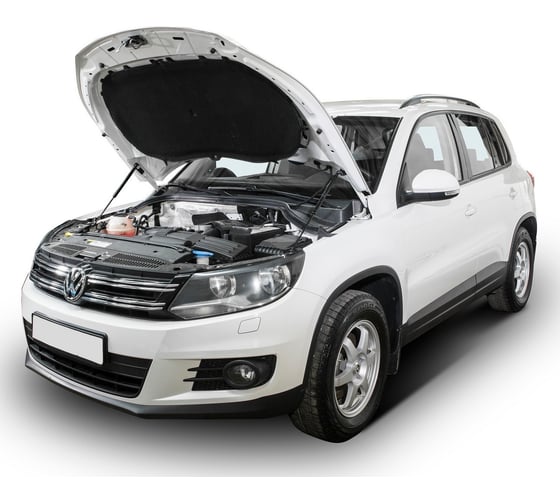 Газовые упоры Rival для капота Volkswagen Tiguan I рестайлинг 2011-2017, 2 шт., A.ST.5802.1
