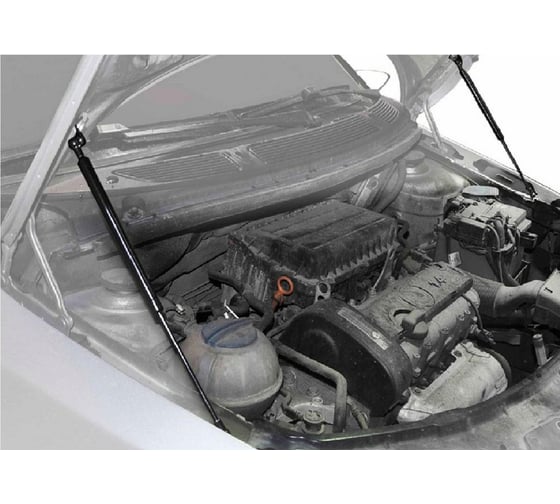 Газовые упоры Rival для капота Skoda Fabia II 2007-2014/Roomster I 2006-2015, 2 шт., A.ST.5101.1