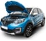 Газовые упоры Rival для капота Renault Kaptur вкл. Extreme 2016-2020, 2 шт., A.ST.4704.1 1
