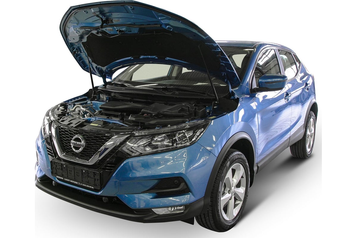 Газовые упоры Rival для капота Nissan Qashqai II 2014-2019 2019-н.в., 2  шт., A.ST.4106.1 - выгодная цена, отзывы, характеристики, фото - купить в  Москве и РФ