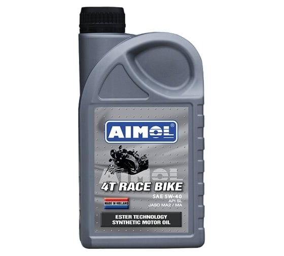 Масло для четырехтактных мотоциклетных двигателей 4T Racebike 5w-40 1л AIMOL 8717662398414 1