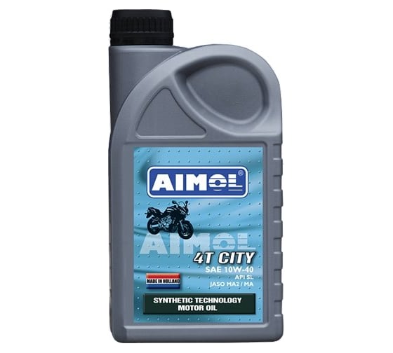 Масло для четырехтактных мотоциклетных двигателей 4T City 10w-40 1л AIMOL 8717662398421