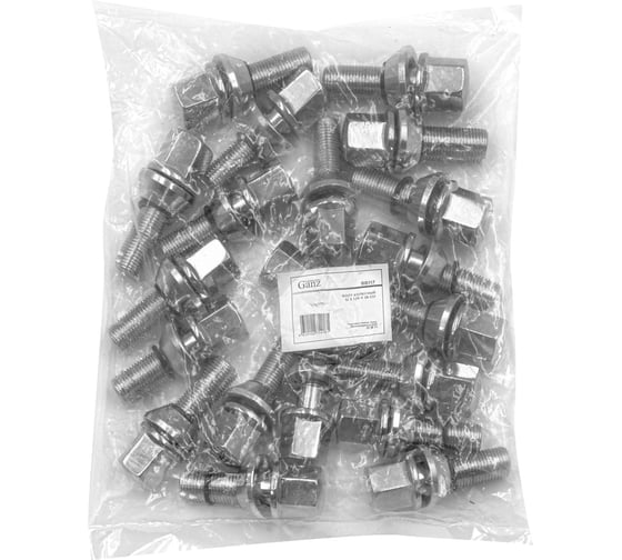 Болт колесный GANZ 12x1.25x28 C17 конус подстроечный +-1 мм упак. 20 шт BB117