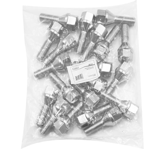 Болт колесный GANZ 12x1.50x30 C19 конус упак. 20 шт BB140