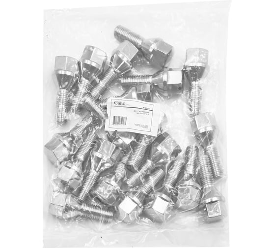 Болт колесный GANZ 12x1.50x27 C19 конус упак. 20 шт BB141
