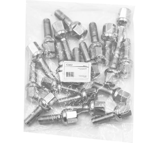 Болт колесный GANZ 12x1.50x33 С17 сфера упак. 20 шт BB121