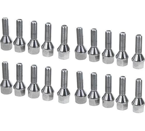 Болт колесный GANZ 12x1.25x33 C19 конус упак. 20 шт BB143