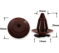 Автокрепеж КрепАвто для Volkswagen 10 шт 893867290 1806