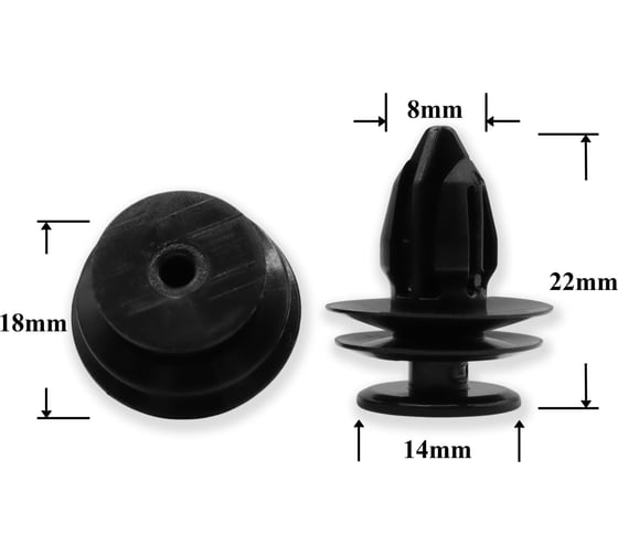 Автокрепеж Крепавто для Acura Honda 10 шт 90651T3L003 1900 1