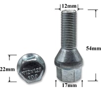 Болт колесный Крепавто 3110 М12х28х1.25 T0009