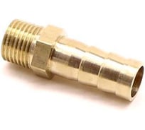 Наконечник Крал соединительный для шлангов прямой с наружней резьбой 20мм (ерш 12мм) шаг 1.75 (20 шт) 4464