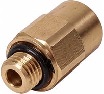 Соединитель трубки Крал ПВХ, полиамид d=10мм (наружная резьба) М12x1.5 прямой латунь (2 шт) 4167