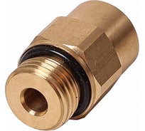 Соединитель трубки Крал ПВХ, полиамид d=8мм (наружная резьба) М16x1.5 прямой латунь (10 шт) 2494