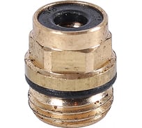 Соединитель трубки Крал ПВХ, полиамид d=6мм (наружная резьба) М16x1.5 прямой латунь (10 шт) 2495