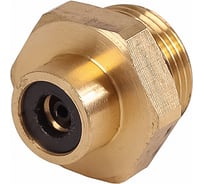Соединитель трубки Крал ПВХ, полиамид d=6мм (наружная резьба) М22x1.5 прямой латунь (10 шт) 4166
