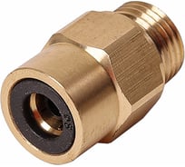 Соединитель трубки Крал ПВХ, полиамид d=6мм (наружная резьба) М10x1.5 прямой латунь (10 шт) 5387