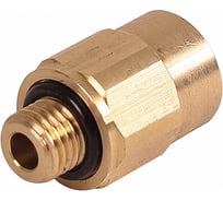 Соединитель трубки Крал ПВХ, полиамид d=12мм (наружная резьба) М12x1.5 прямой латунь (2 шт) 4135