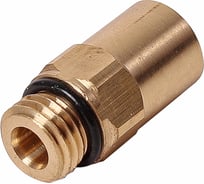 Соединитель трубки Крал ПВХ, полиамид d=8мм (наружная резьба) М10x1.5 прямой латунь (10 шт) 5391