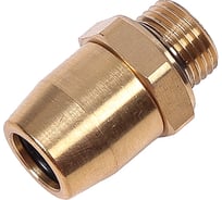 Соединитель трубки Крал ПВХ, полиамид d=6мм (наружная резьба) М22x1.5 прямой латунь (2 шт) 6805