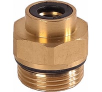 Соединитель трубки Крал ПВХ, полиамид d=8мм (наружная резьба) М22x1.5 прямой латунь (10 шт) 4132