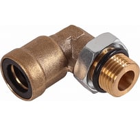 Соединитель трубки Крал ПВХ, полиамид d=8мм (наружная резьба) М10x1.5 угольник латунь (10 шт) 5392