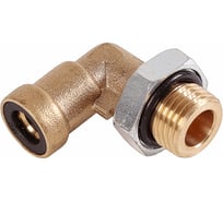 Соединитель трубки Крал ПВХ, полиамид d=8мм (наружная резьба) М16x1.5 угольник латунь (10 шт) 4169