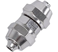 Фитинг Крал прямой металлический под шланг 6 мм (10 шт) 2792