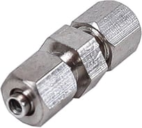 Фитинг Крал прямой металлический под шланг 4 мм (10 шт) 2791