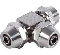 Фитинг Крал Т-образный металлический под шлаг 6 мм (10 шт) 2797