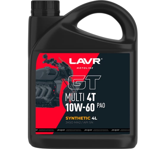 Моторное масло LAVR MOTO GT Multi 4T 10W-60 Ln7758