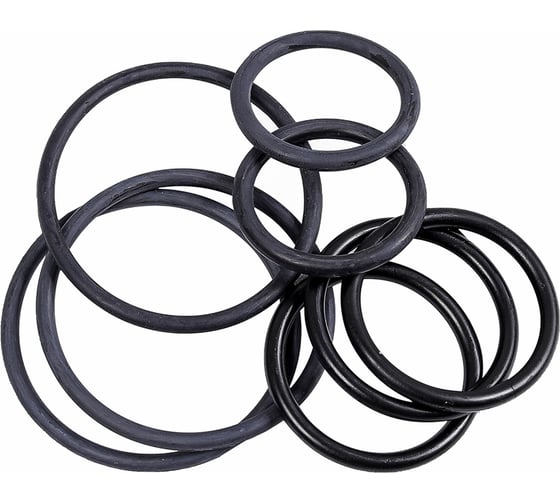Набор резиновых уплотнительных колец Крал O-RING 30 размеров 382шт (кейс) синий 4277