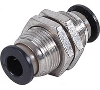 Фитинг прямой Крал пластик+металл подвесной с зажимн. гайками 6 мм (10 шт) 2771