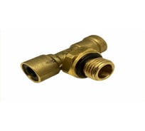 Соединитель трубки ПВХ,полиамид Крал d=8мм-16 (наружная резьба) d8 тройник латунь (10 шт) 2540