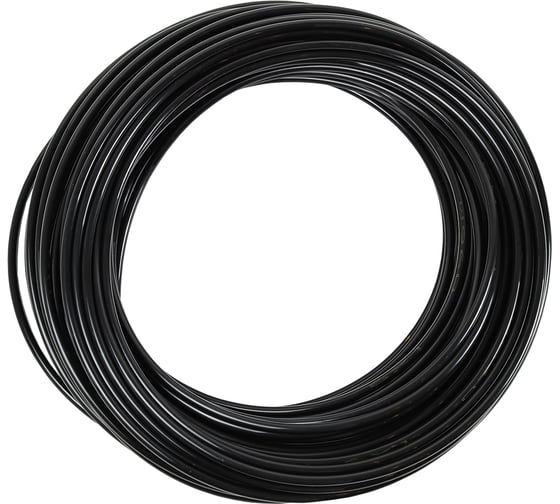 Трубка Крал ПВХ d=6x1мм (PA6) черная (50м) 3771