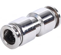 Соединитель трубки ПВХ, полиамид Крал d=10мм прямой металлический (10 шт) 2779