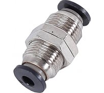 Фитинг прямой Крал пластик+металл подвесной с зажимн. гайками 4 мм (10 шт) 2953