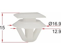 Клипса 10 шт AVERS E11451W24-10