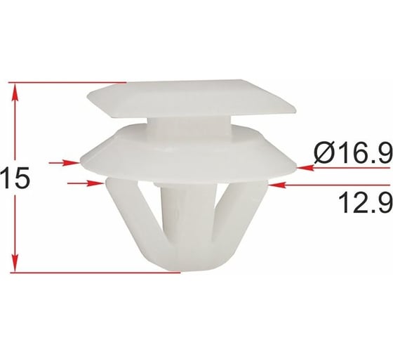 Клипса 10 шт AVERS E11451W24-10 1