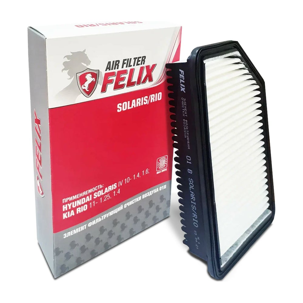 Фильтр воздушный 01 В HYUNDAI Solaris/KIA Rio FELIX430610013 - выгодная ...