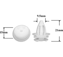 Автокрепеж для BMW 10 шт 51411973500 КрепАвто 0002