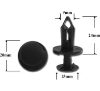 Автокрепеж для Chrysler Ford GM 10 шт 8E0825267, 6503598, N807389S, 21030249 Крепавто 0048