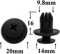 Автокрепеж Acura Chevrolet Daewoo GM Honda Opel Ssang Yong 10 шт 91503SP0003 КрепАвто 0019