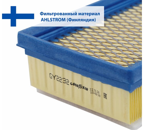 Фильтр воздушный автомобильный Goodyear LADA: Largus, Vesta, XRAY с 08.2019 GY2232