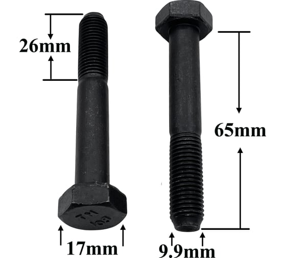 Болт Крепавто М10*65*1,25 коренных шеек R0472