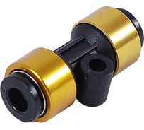 Соединитель для тормозных трубок Крал 6 мм (пластик-ЛАТУНЬ) (10 шт) 2578