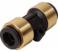 Соединитель для тормозных трубок Крал 12 мм (пластик-ЛАТУНЬ) (10 шт) 2573