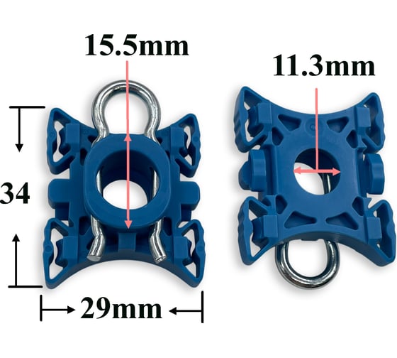 Клипса - фиксатор КрепАвто стеклоподъемника для Volvo 3106 1