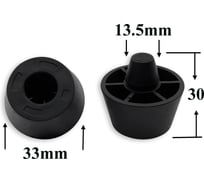 Клипса - отбойник капота КрепАвто для Citroen, Peugeot 3117