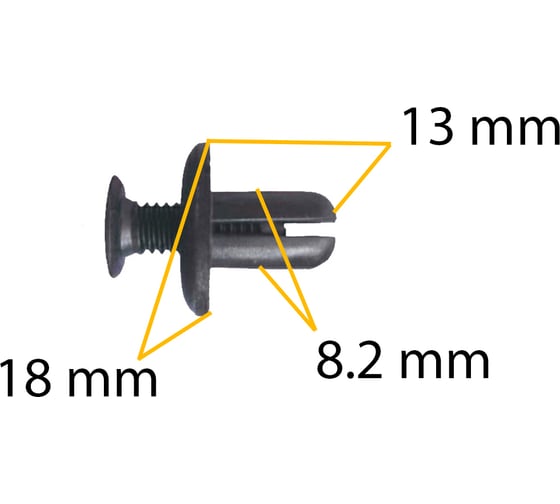 Автокрепеж для GM/Hyundai/Kia 10 шт 0G03250037A, 91059FC050 КрепАвто 1541