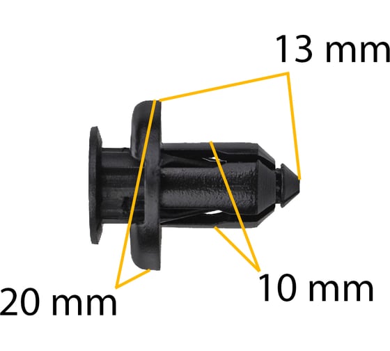 Автокрепеж Acura/Honda/Hyundai/Kia 10 шт КрепАвто 91503SZ3003, V260118, OE91503SZ3003, HQ91503SZ3003 0801